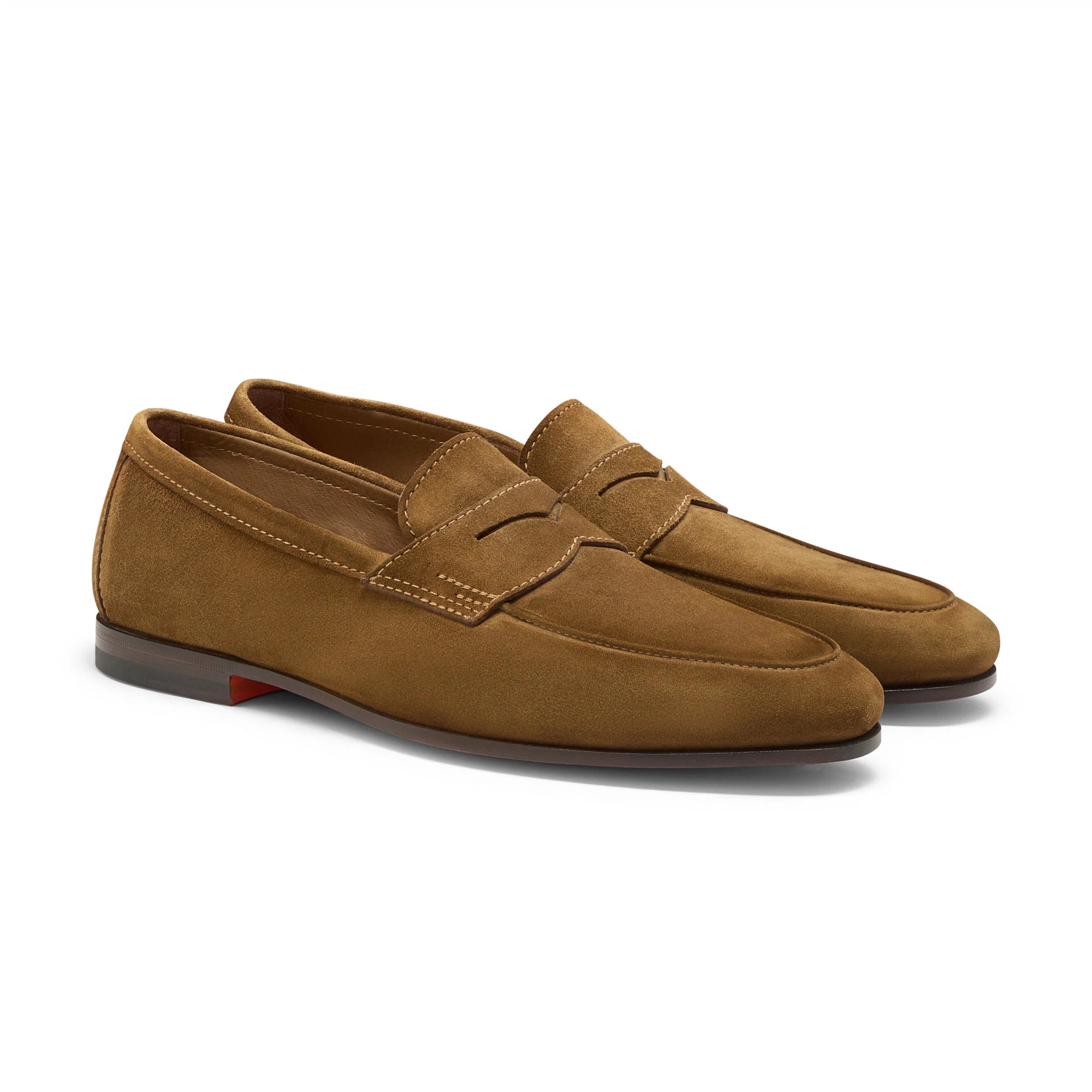 Men's light brown suede Carlo penny loafer