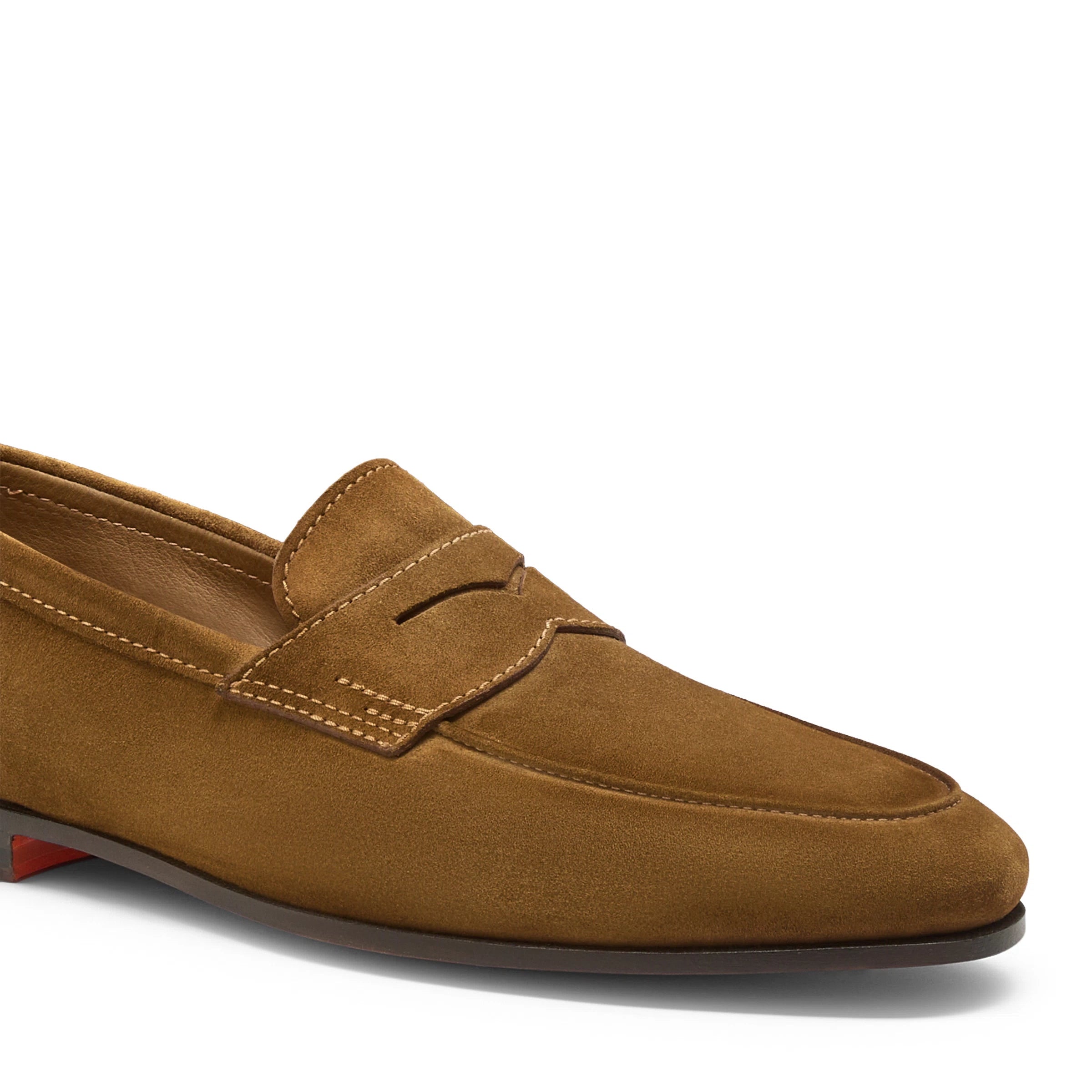 Men's light brown suede Carlo penny loafer