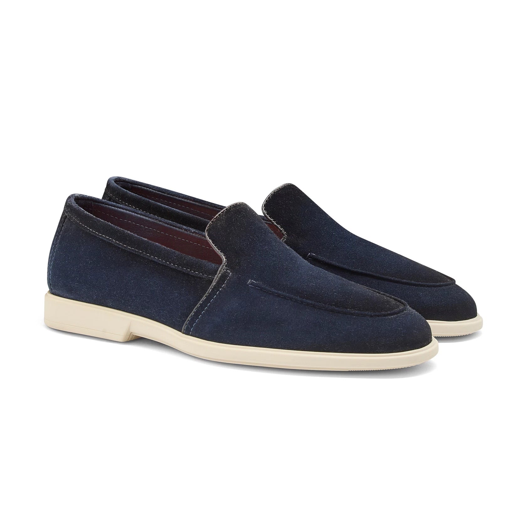 Men's blue suede loafer