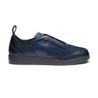 Men's blue leather sneaker