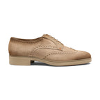 Men's beige suede Easy brogue lace-up