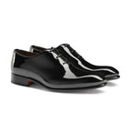 Men's black patent leather Oxford shoe