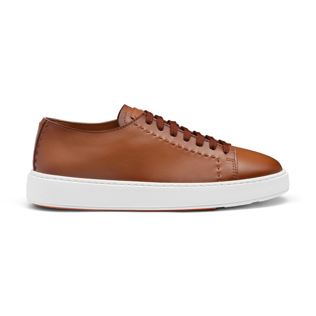 Men's light brown leather sneaker