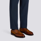 Men’s light brown leather and suede Derby shoe