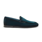Men's green suede Carlo penny loafer