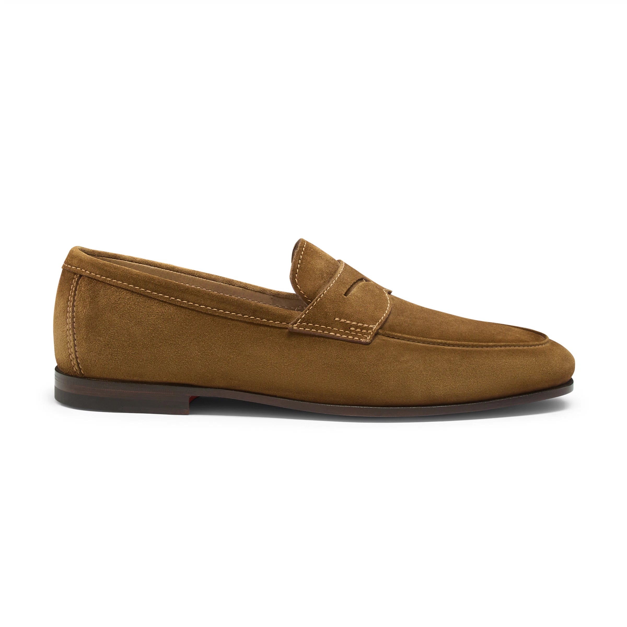 Men's light brown suede Carlo penny loafer