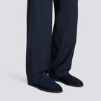 Men’s blue suede Chelsea boot